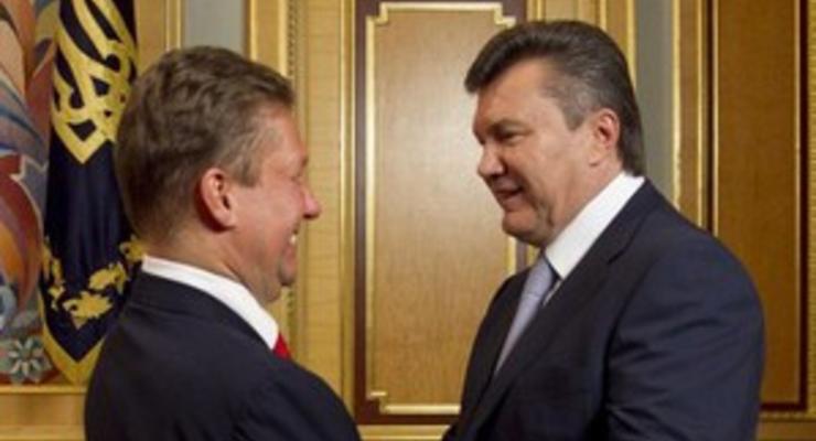 Янукович провел встречу с главой Газпрома