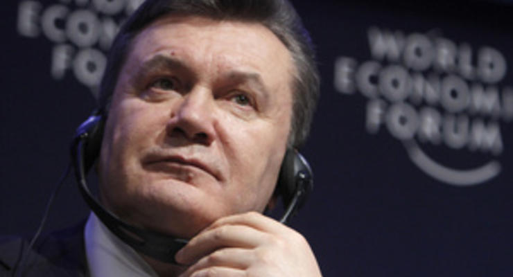 Янукович едет в Давос обсудить энергетические проблемы Украины