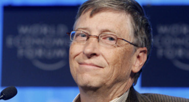 В Давосе Билл Гейтс заявил, что пожертвует $750 млн на борьбу со СПИДом