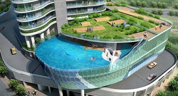Новая прихоть миллионеров: бассейн прямо на балконе