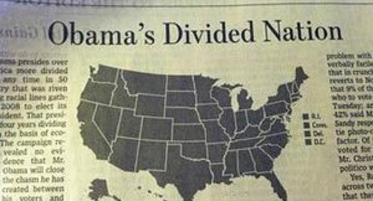 Одна из главных газет Америки назвала Обаму победителем во всех штатах