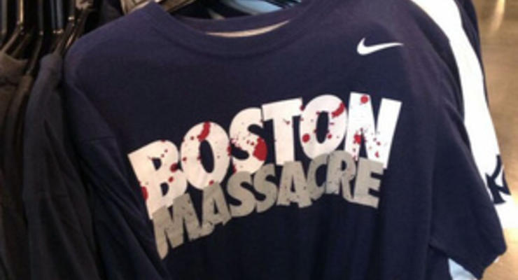 Футболки Nike с надписью Бостонская резня изъяли из продажи