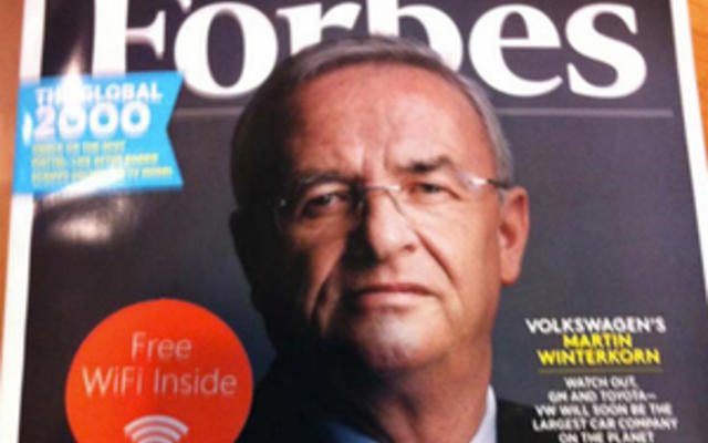 В журнал Forbes встроили Wi-Fi роутер