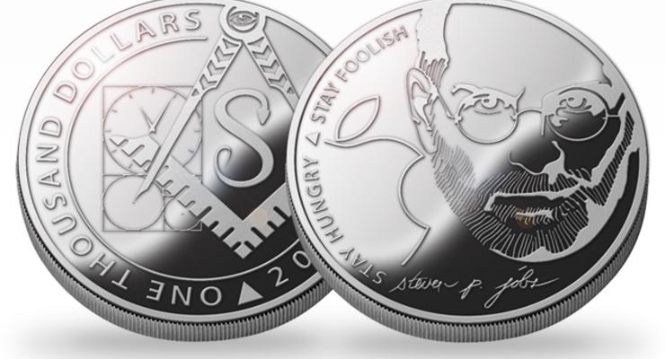 В Украине продают монеты со Стивом Джобсом (ФОТО)