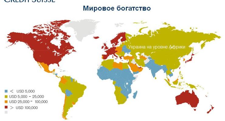 Украинцы - одни из самых бедных в мире (ИНФОГРАФИКА)