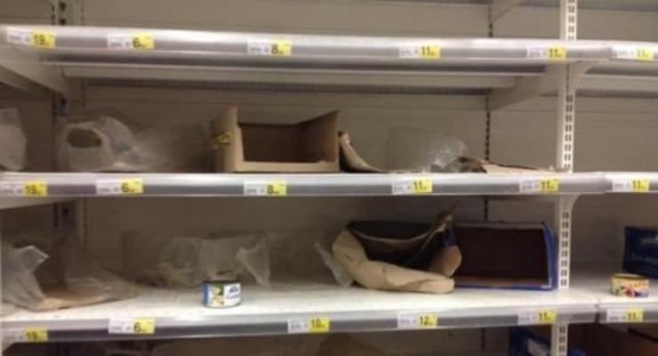 В Донецке пустеют продуктовые магазины