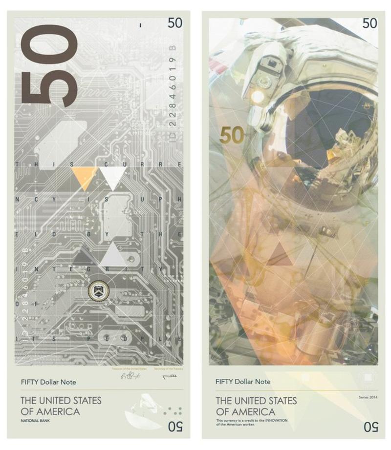Американец представил редизайн доллара США (фото) / theverge.com