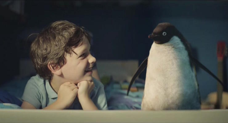 Пингвин Монти из рождественской рекламы бьет рекорды на YouTube
