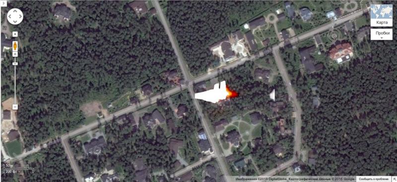 Российский журналист показал на карте дом Януковича на Рублевке