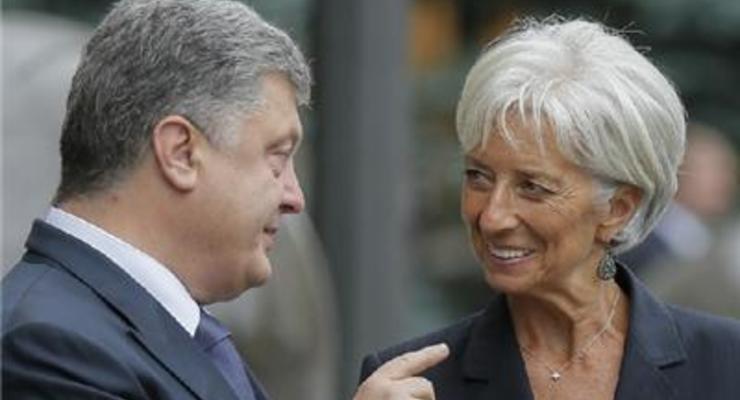 Порошенко обсудил с главой МВФ условия очередного транша