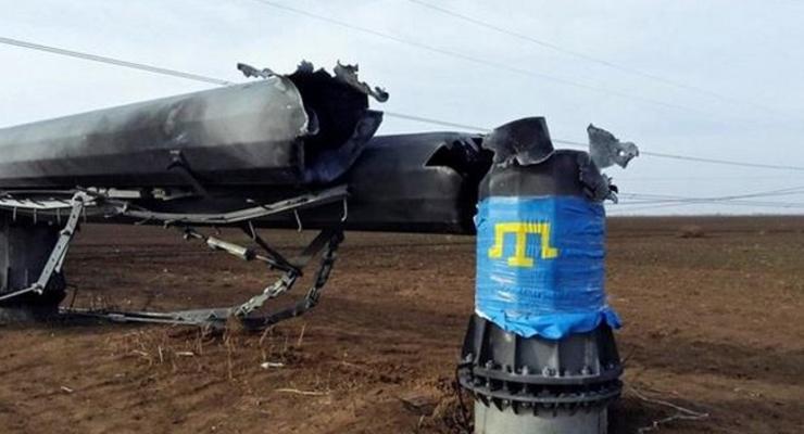 Энергоблокада Крыма: ремонт поврежденных ЛЭП не ведется