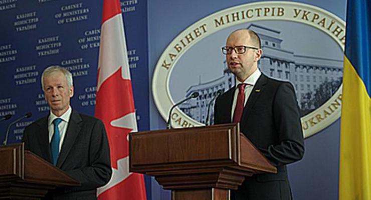 Украина и Канада подпишут соглашение о ЗСТ в этом году - Яценюк