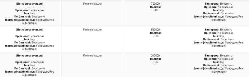 Главный финразведчик Украины не знает, сколько наличности у его жены / ublic.nazk.gov.ua