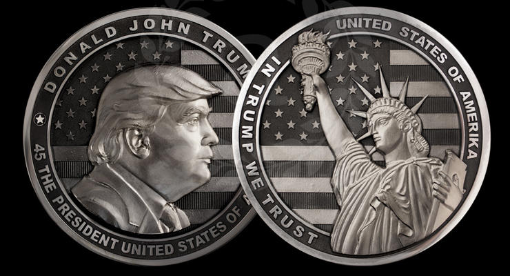 В России выпустили монету с Дональдом Трампом