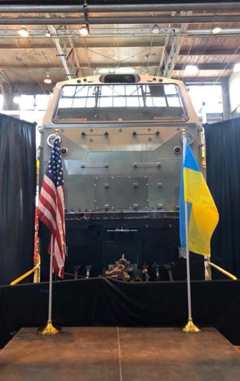 Появилось фото первого американского локомотива для Украины / facebook.com/Kravtsov.Evg