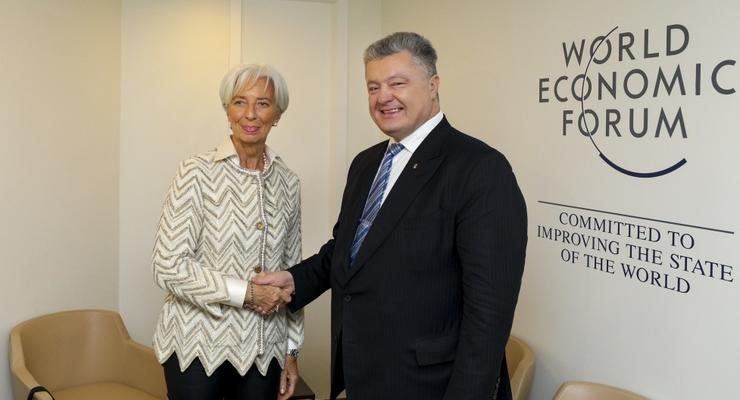 Экономический форум в Давосе: О чем Порошенко говорил с главой МВФ
