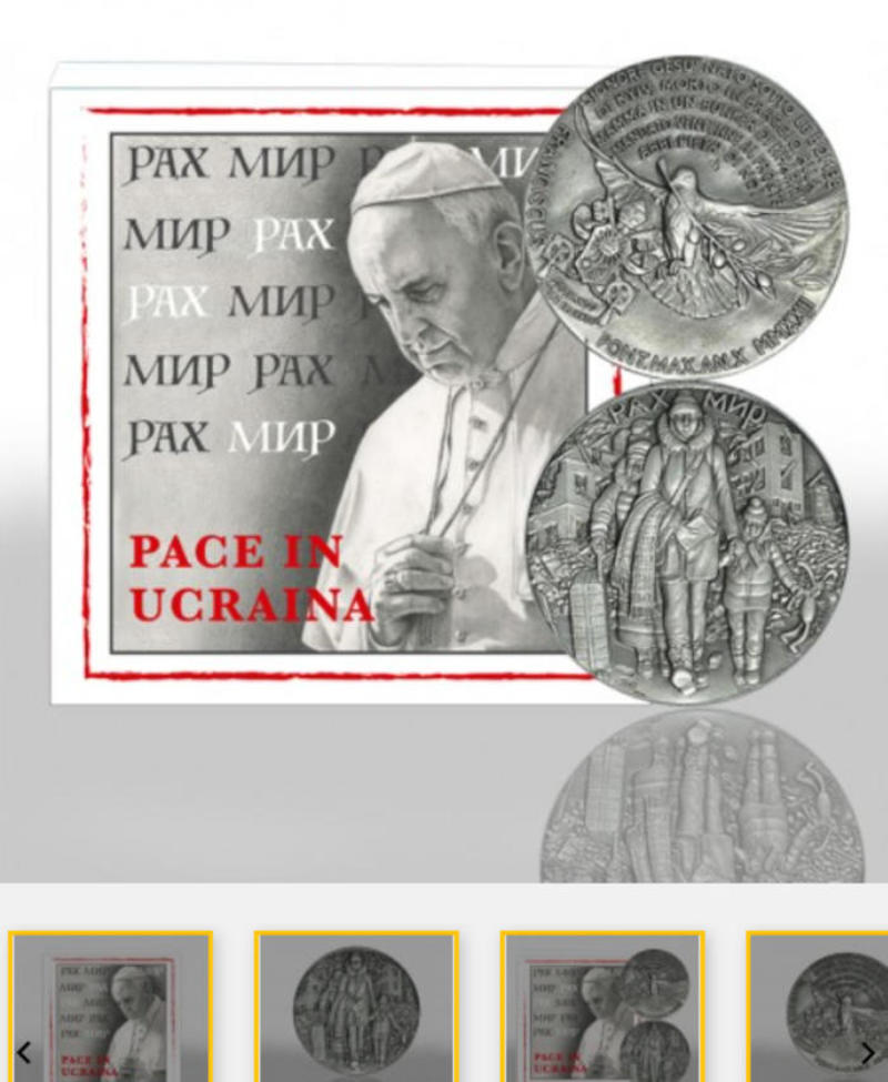 Специальная серебряная монета, посвященная Украине / www.cfn.va